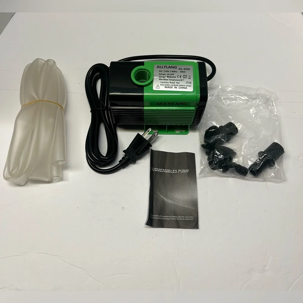 Allylang 800GPH‎ Submersible Water Pump Ultra Quiet for Fish Tank PondAquarium